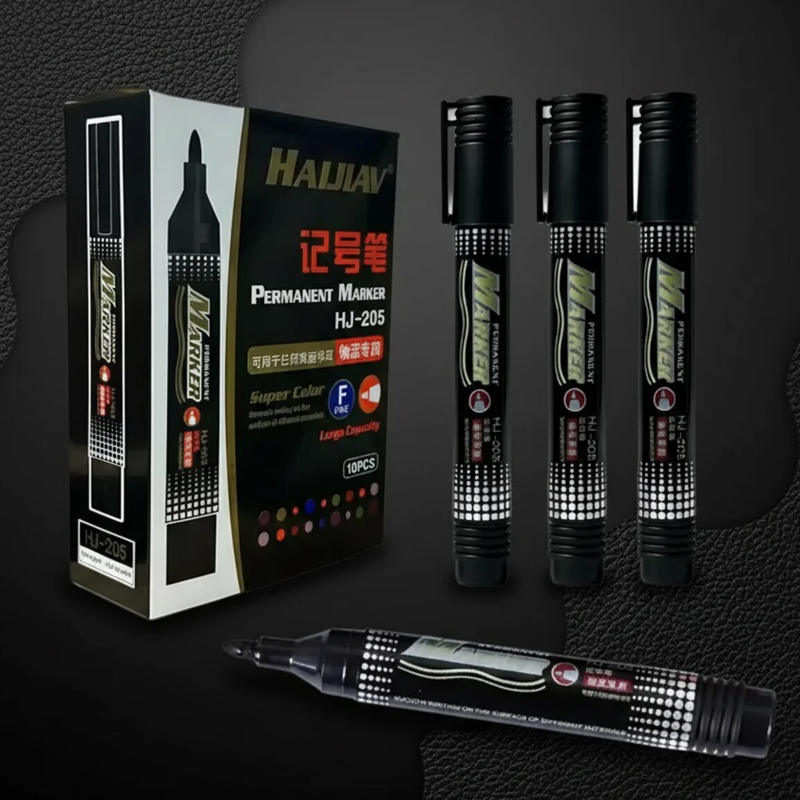 Маркеры для точек Black 10 шт.
