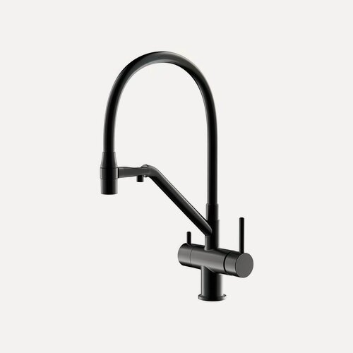 Изображение товара Смесители для кухни под фильтр Gappo G4398-86 черный матовый