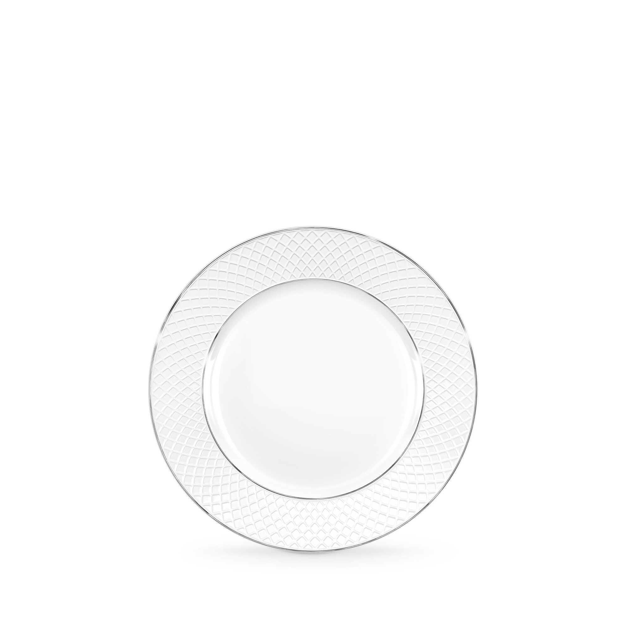 Тарелка десертная с платиновыми линиями 20 см WL-880103102/A