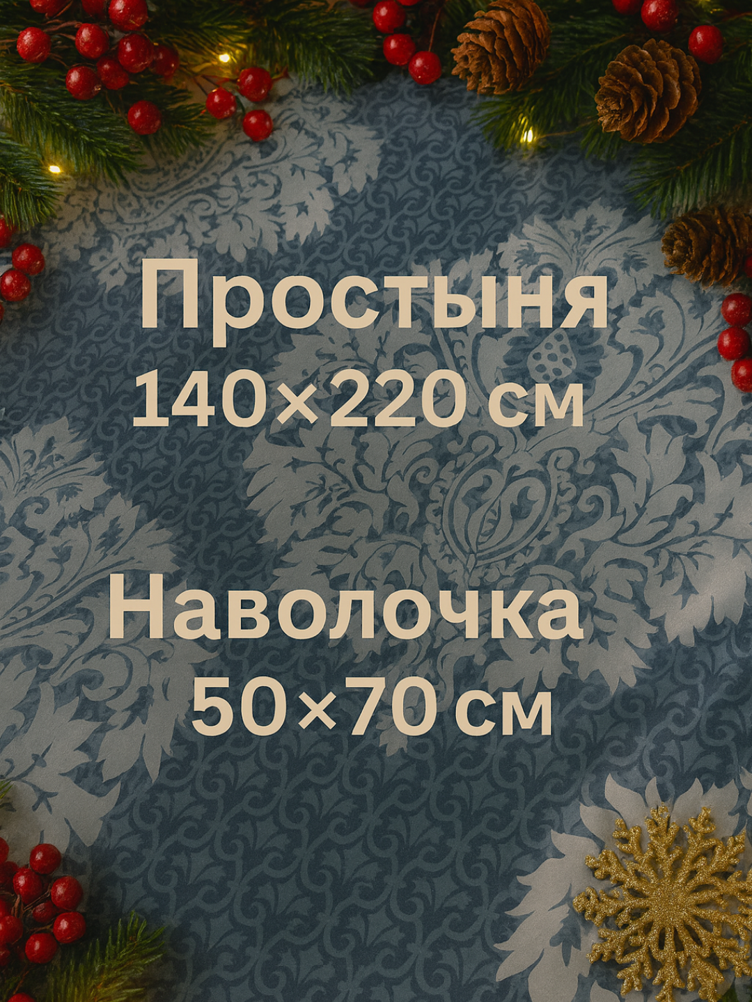 Постельное белье, 140x220 см, комплект, с простынью и наволочкой — фото 1