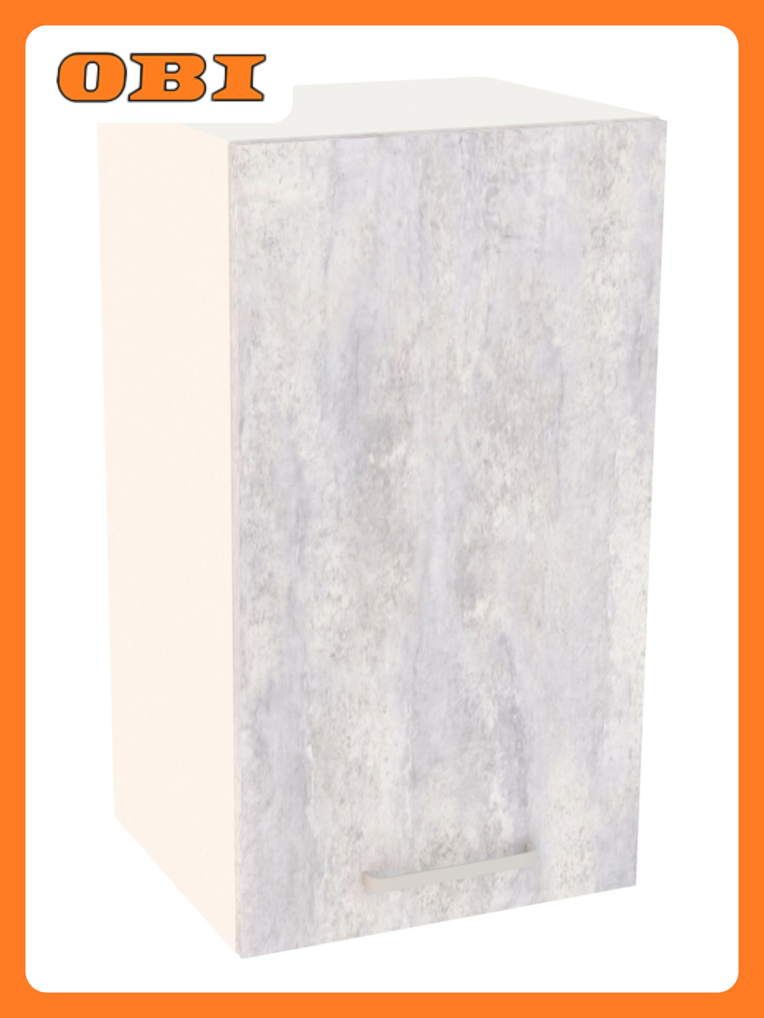 Шкаф навесной 40 см Цемент