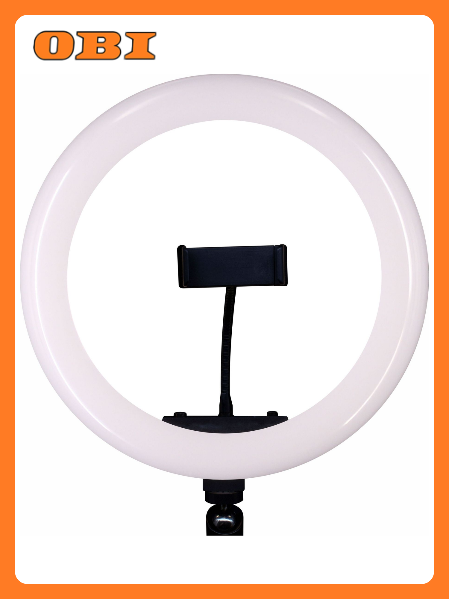 Кольцевая лампа Leek LE061401-0022, светодиодная, 15Вт, регулировка яркости, черная