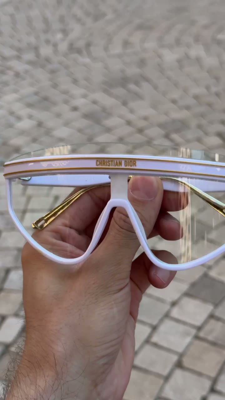 Солнцезащитные очки Christian Dior, белый — фото 1