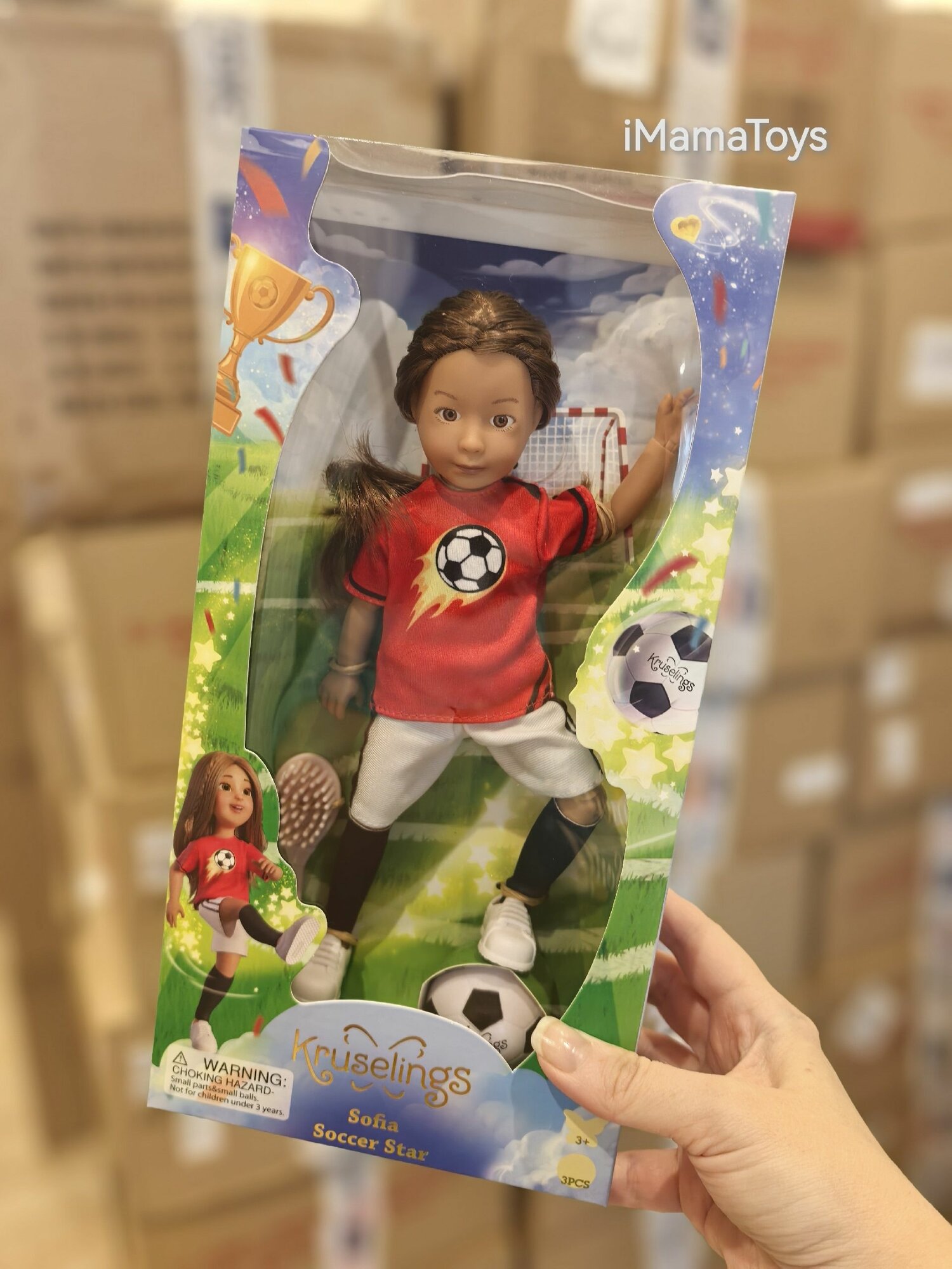 Кукла Kruselings София футболистка, 23 см