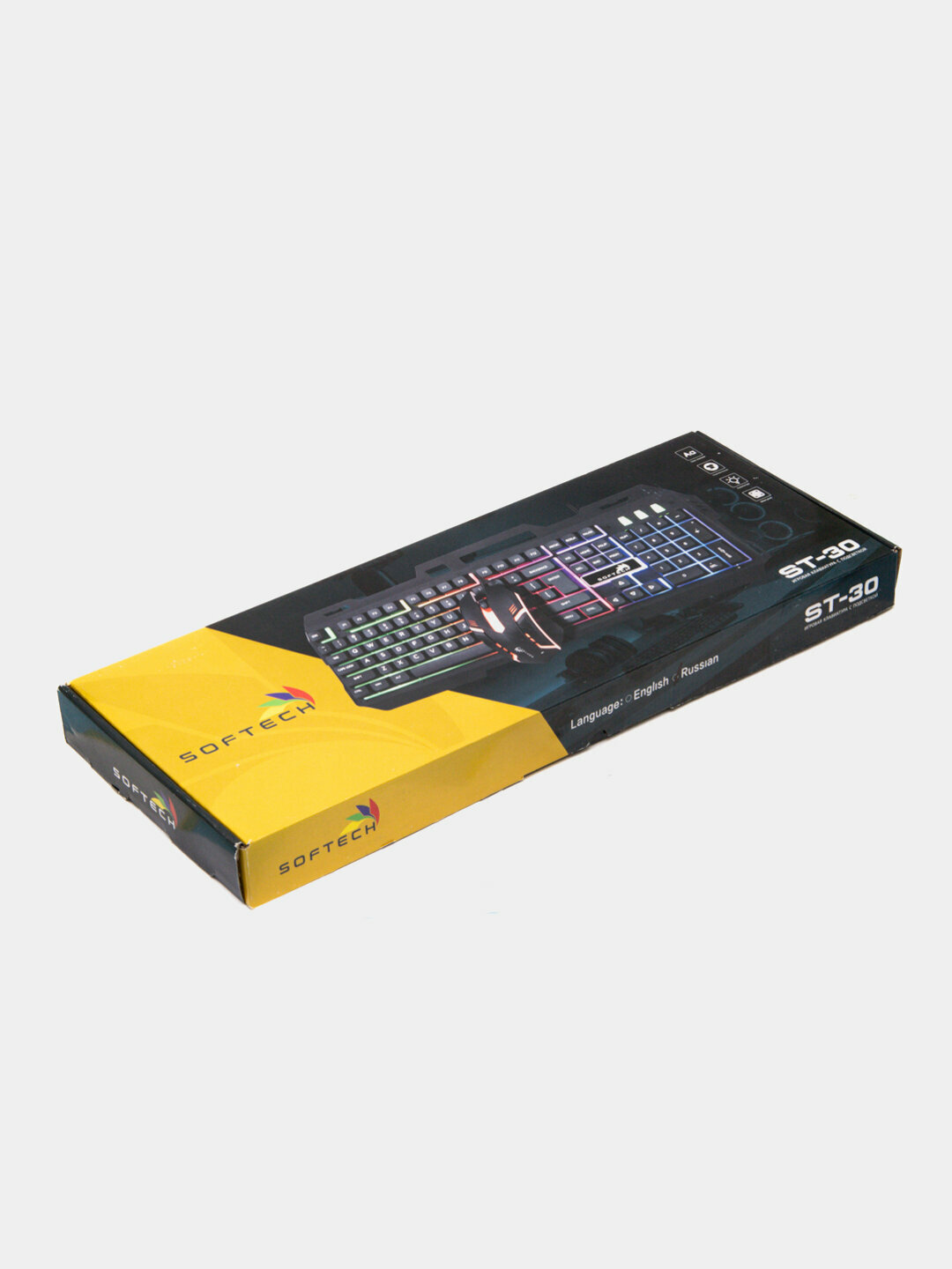 Игровая клавиатура и мышка Softech, ST-30 с RGB подсветкой .