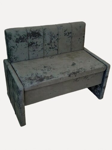 Изображение товара Диван кухонный прямой StylChairs Стиль, ширина 120 см, велюр CRUSH темно-серый