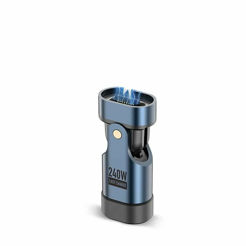 Переходник 16-контактный магнитный USB-адаптер, быстрая зарядка мощностью 240 Вт, передача данных