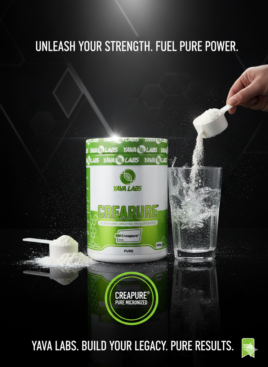 YAVA CREATINE (Creapure) 300g Monohydrate, самый продаваемый креатин для мышц