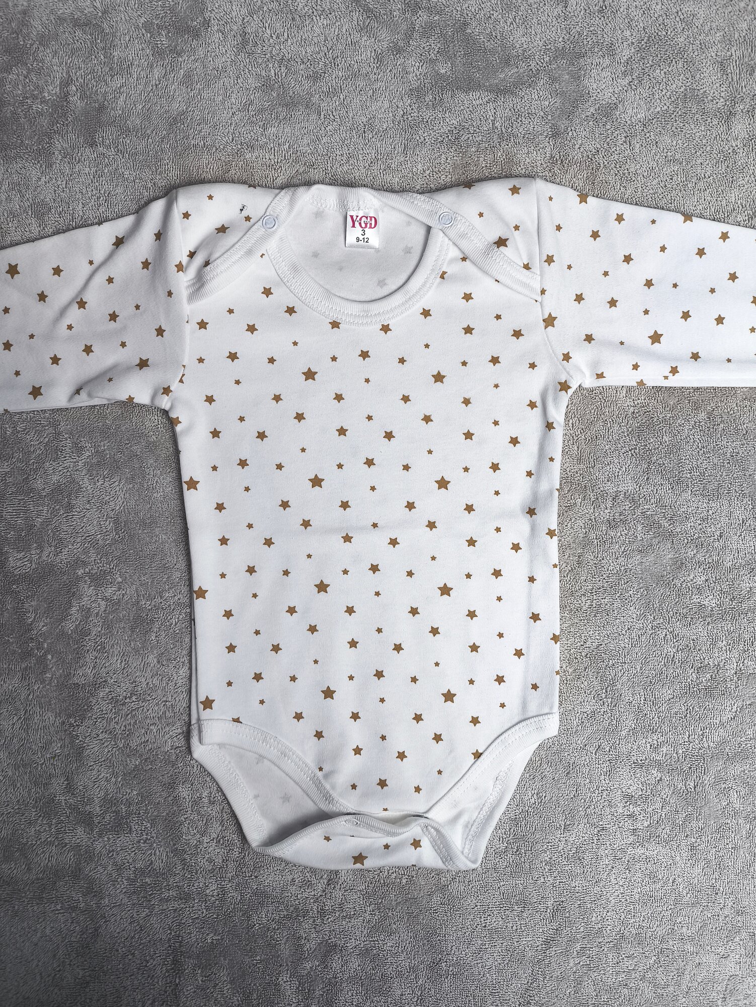 Боди, размер 9-12, белый, голубой, бежевый, розовый — фото 1