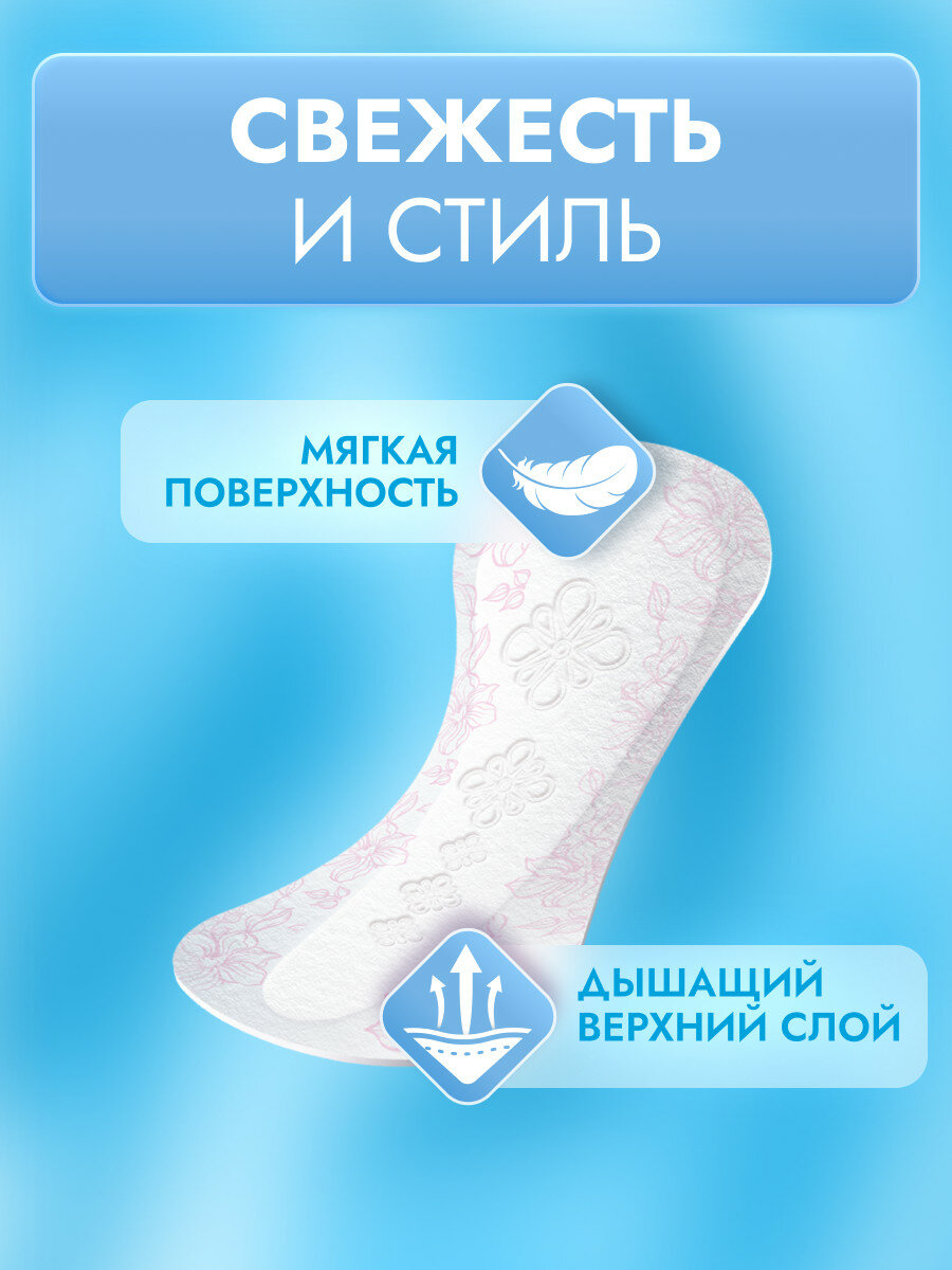 Ежедневные прокладки Libretta Свежесть и стиль Мультиформ, 60 шт. — фото 1