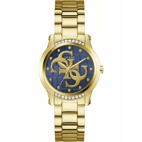 фото Наручные часы guess, синий, золотой