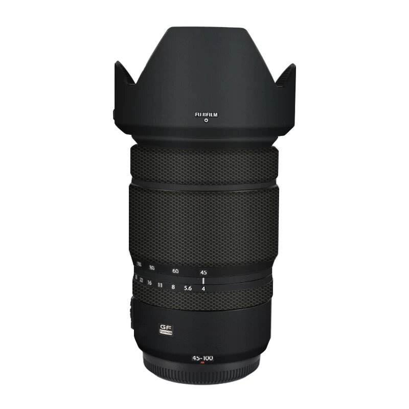 Защитная пленка для объектива Fuji GF45-100F4 с матовой черной отделкой - углеродное волокно 3M