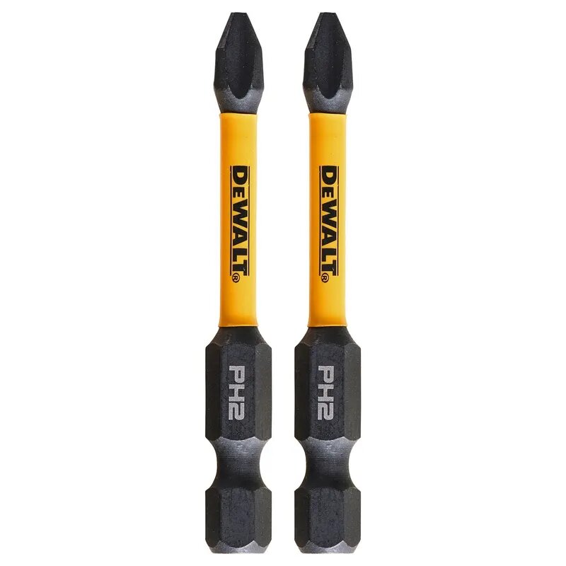 Биты ударные DeWALT PH2 57мм 2шт. DT70532T-QZ — фото 1