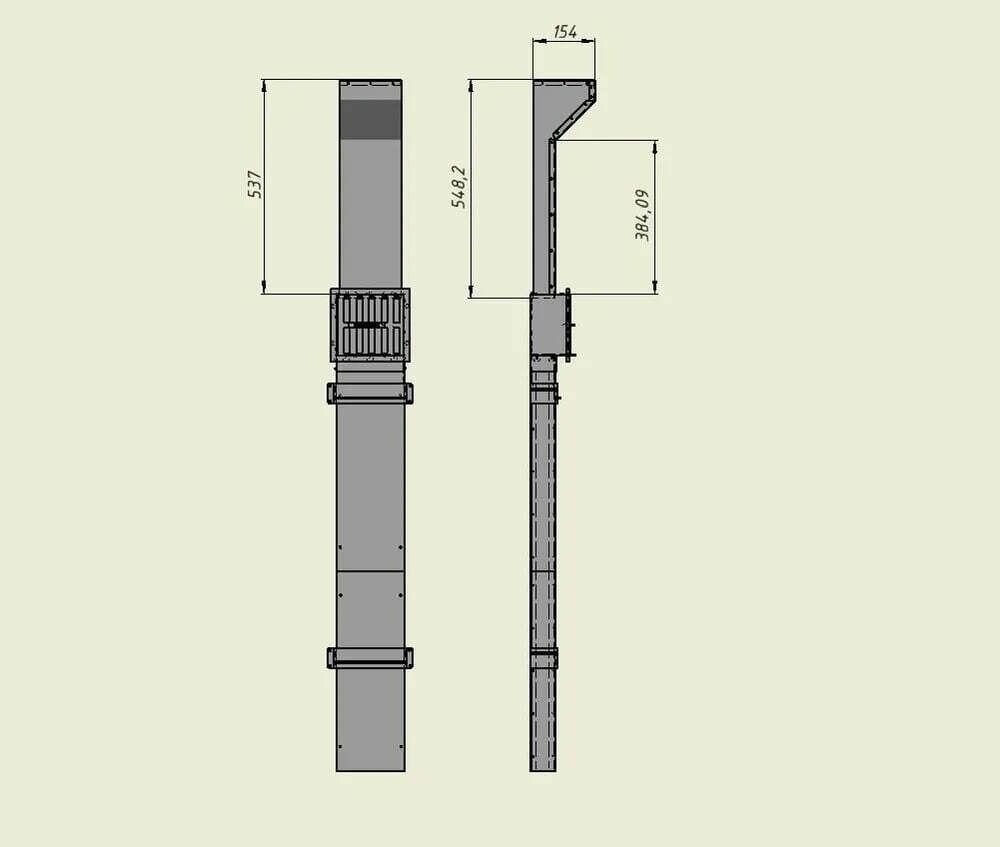 Вентиляция для бани Димасту 2м через потолок — фото 1