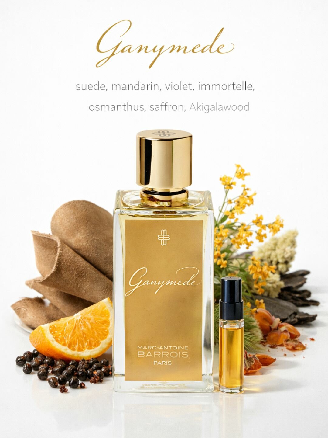 Ganymede atir, erkaklar va ayollar uchun parfyumlangan suv, Ganymede Marc-Antoine Barrois, 5 ml