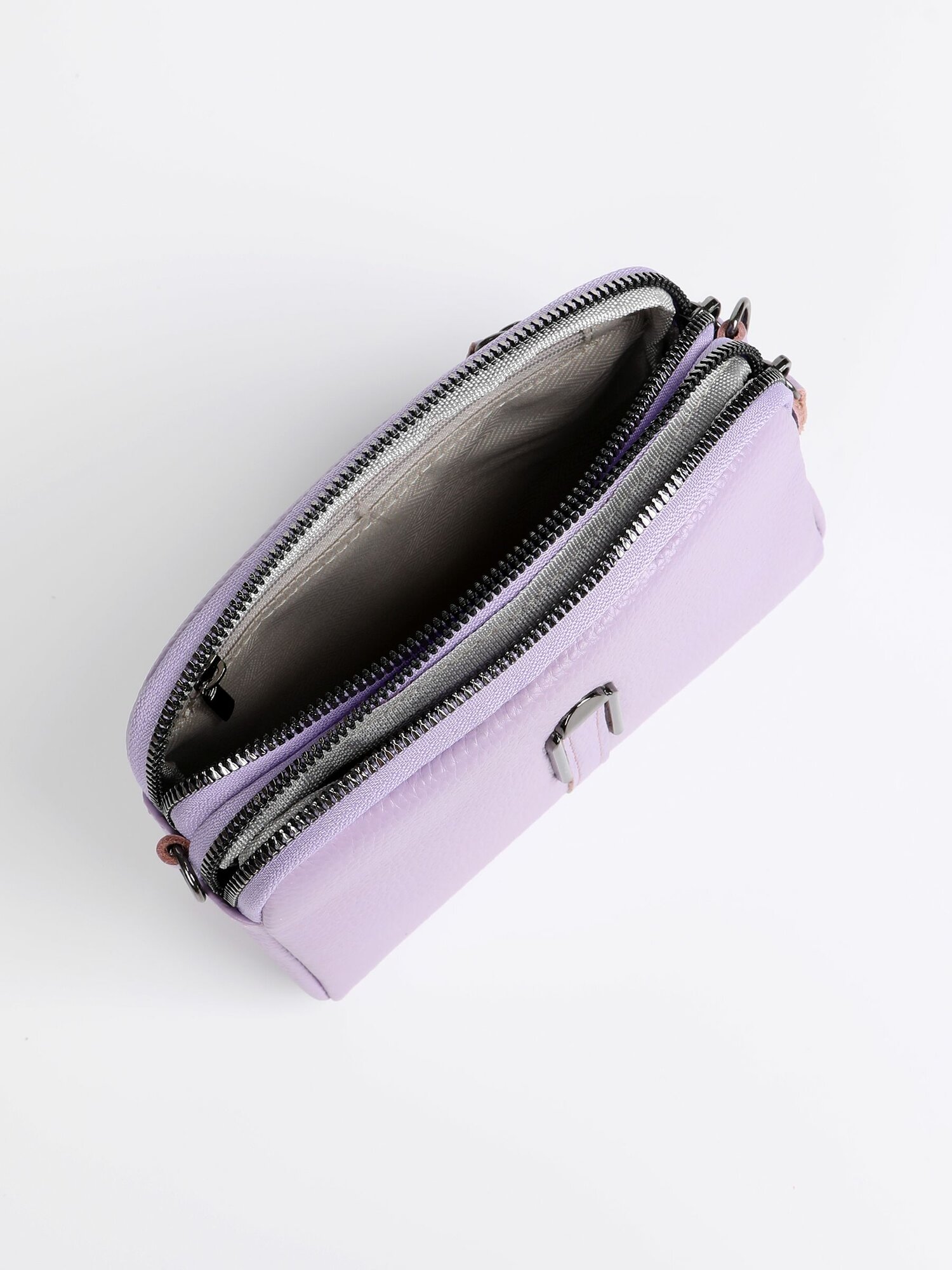 Сумка кросс-боди TERVOLINA, фактура зернистая, фиолетовый — фото 1