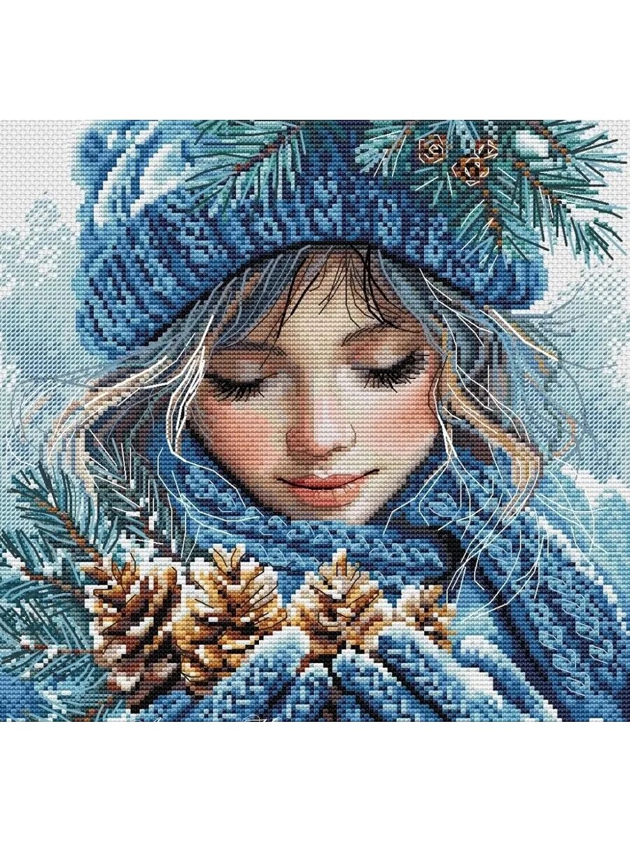 Набор для вышивания крестом Первый снег, Вышивка крестиком — фото 1