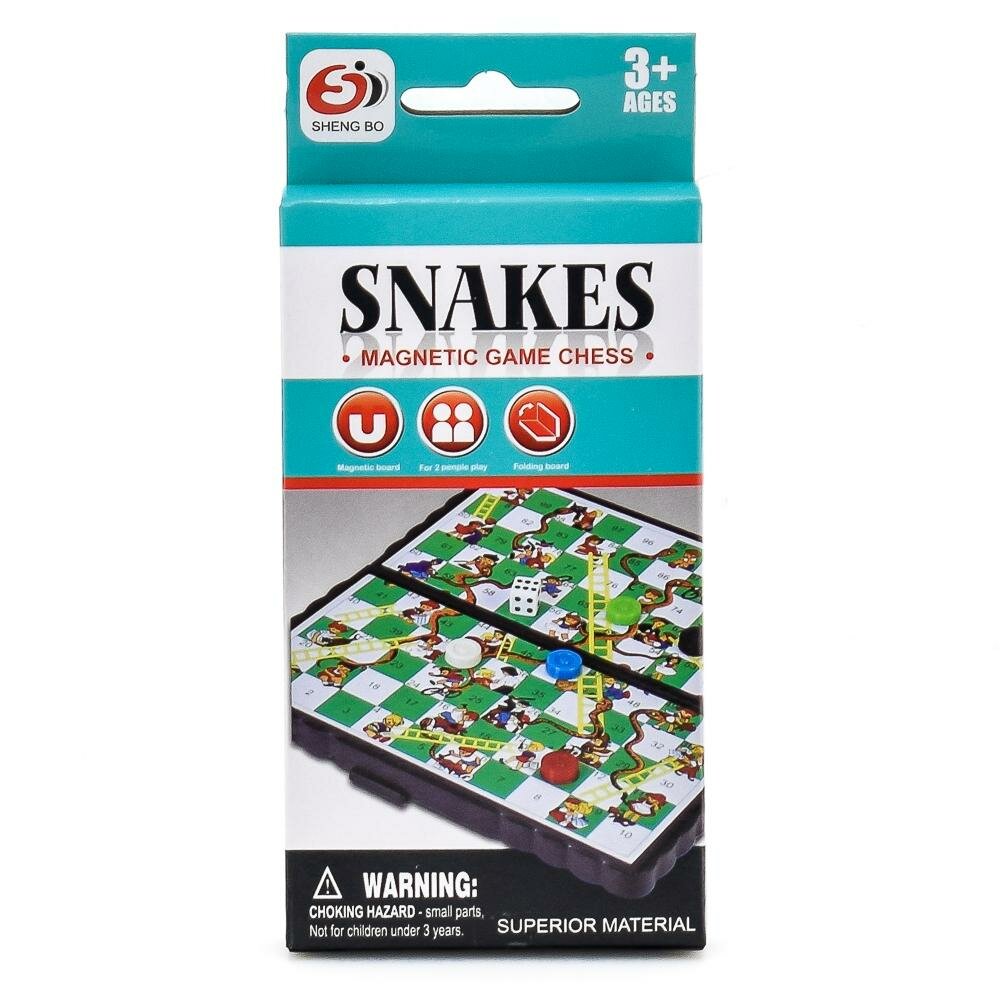 Настольная игра "Змеи" магнитная, компактная, для детей 3+, развивающая логику