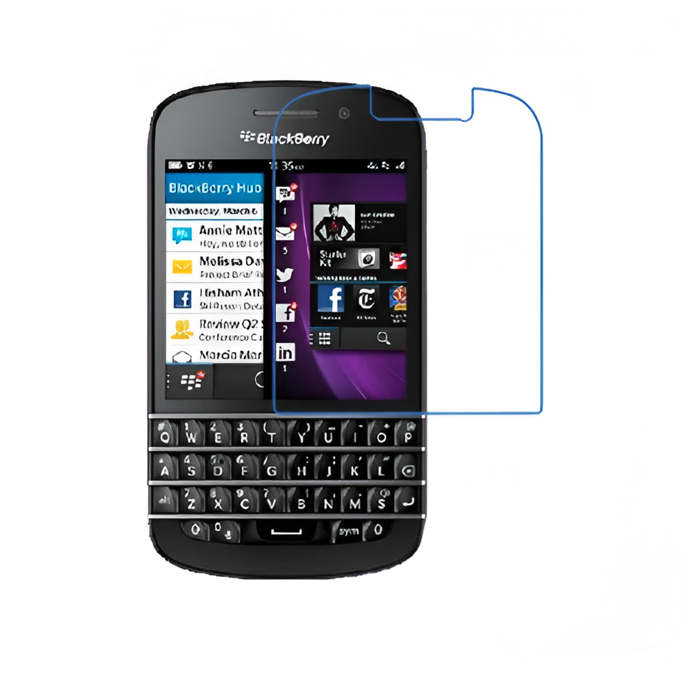 Защитная пленка MyPads для телефона Blackberry Q10 глянцевая