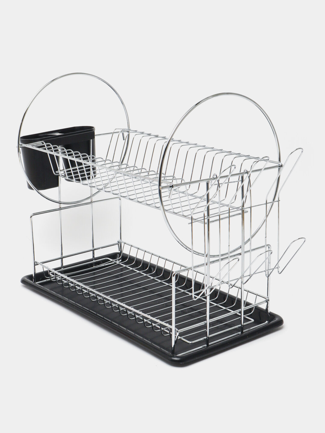 Сушилка для посуды Haus Roland, настольная, 2 яруса, с поддоном