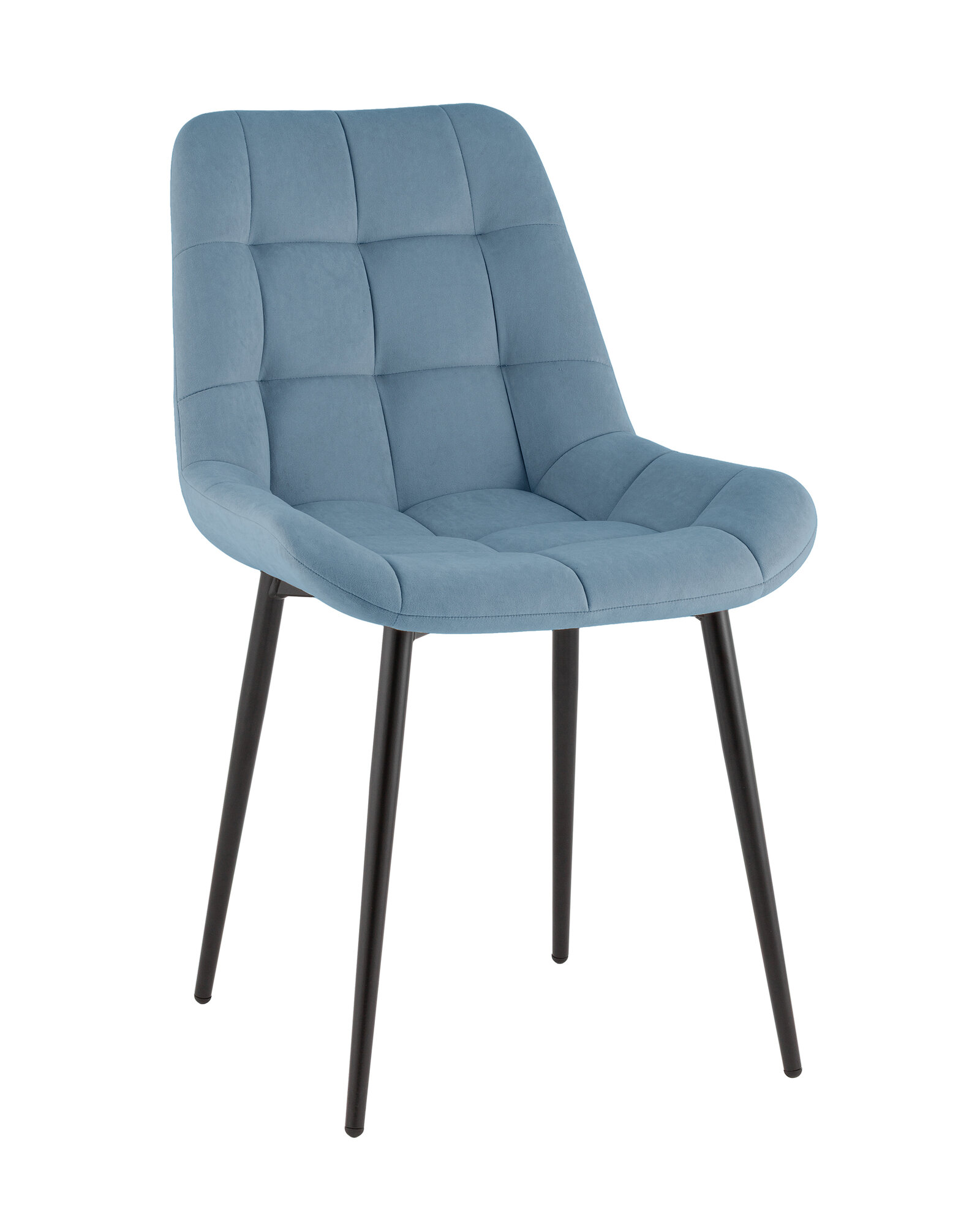 Стулья для кухни 2 шт Флекс Original велюр пыльно-синий