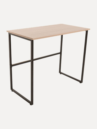 Изображение товара Стол письменный компьютерный, столик для ноутбука 900x500x770 мм лофт, металл ЛДСП, Brabix Smart, 641949