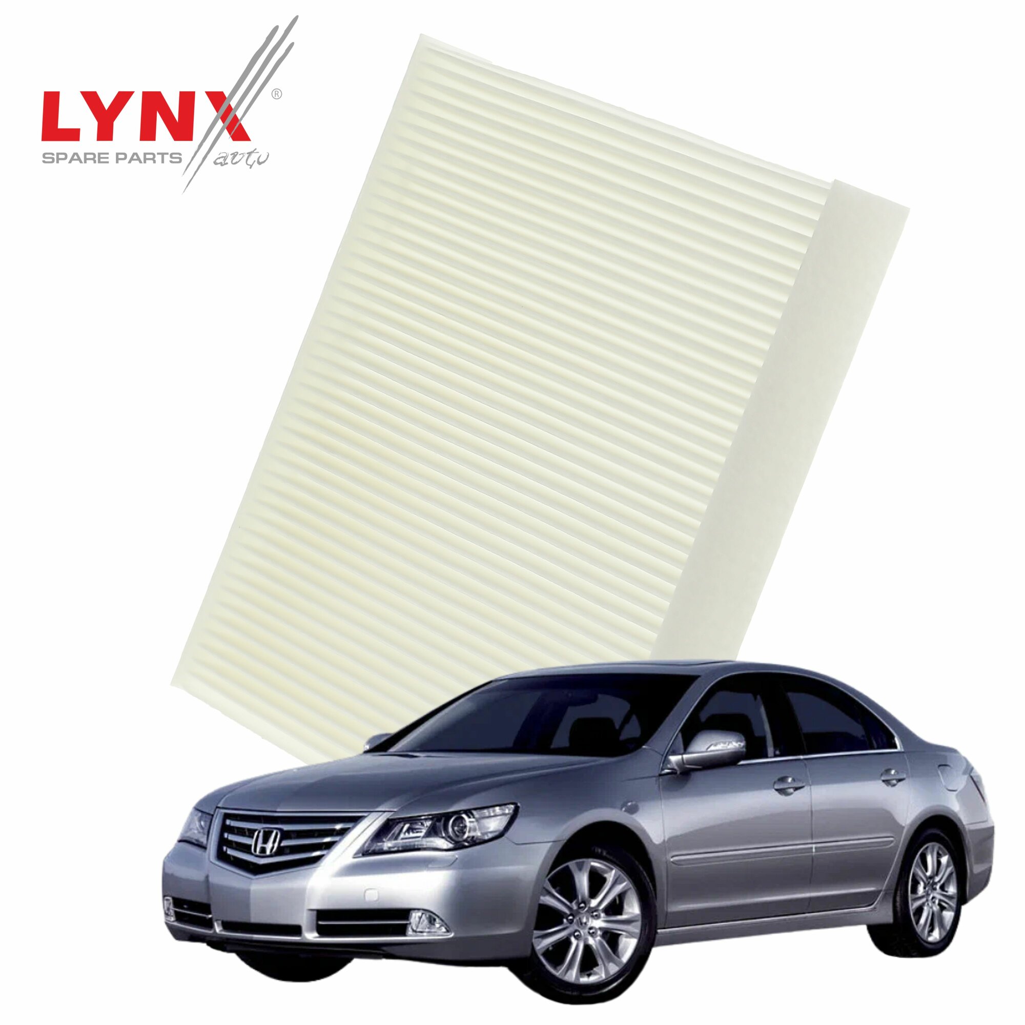 Фильтр салонный Honda Legend (4) / Хонда Легенд 2004 2005 2006 2007 2008 2009 2010 2011 2012 / 1шт LYNXauto