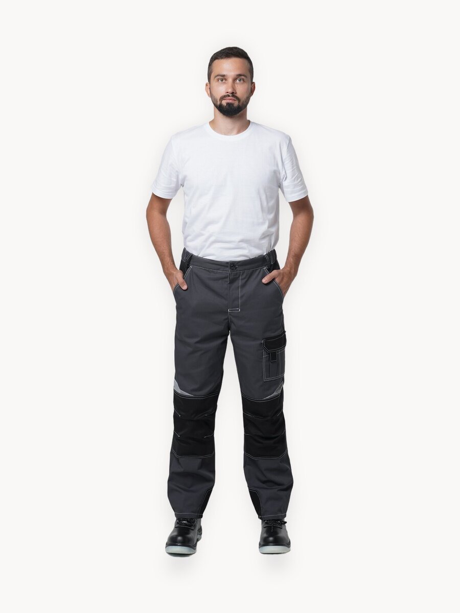 Брюки рабочие мужские с водоотталкивающей пропиткой размер 52-54 рост 170-176