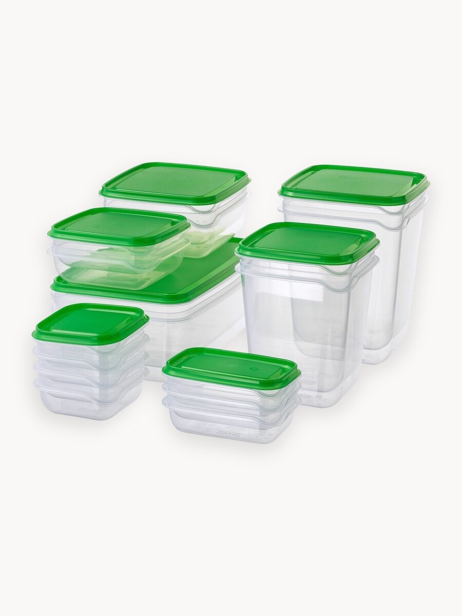 Набор контейнеров IKEA прута, 17 шт, контейнер для хранения 80376216