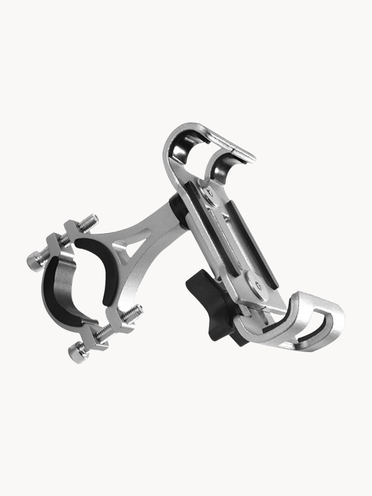 Держатель для телефона алюминиевый на руль велосипеда, самоката, мотоцикла, коляски Серый