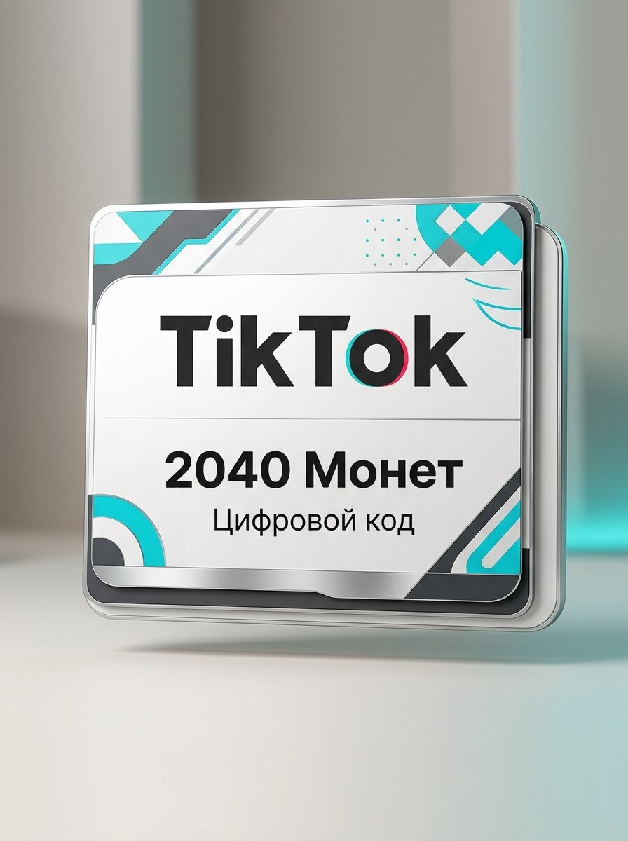 Подарочная карта TikTok: 2040 Coins, электронный ключ, регион ОАЭ