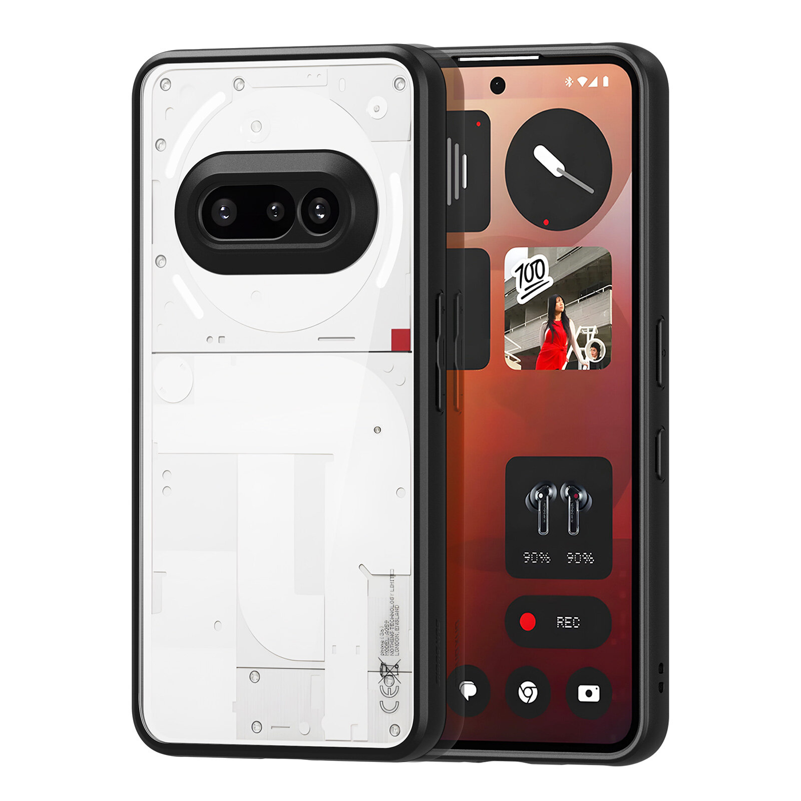 Тонкий чехол с мягкими рамками от Dux Ducis для смартфона Nothing Phone 3a серия Aimo Series Case