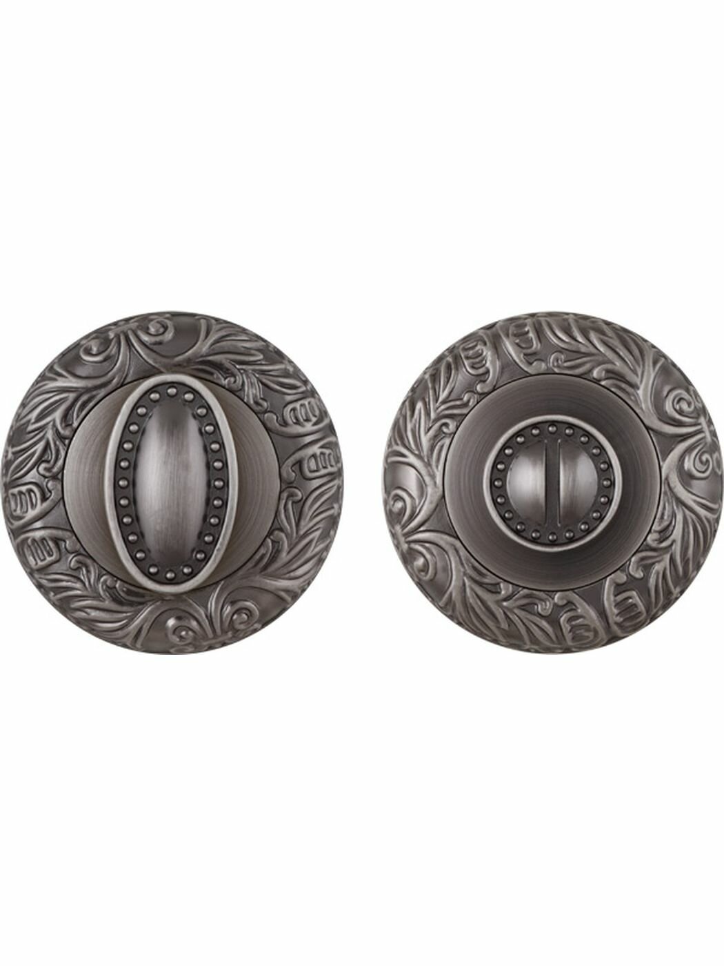 Завертка дверная сантехническая Fuaro (Фуаро) BK6. R. SM58 (BK6 SM) AS-3 античное серебро