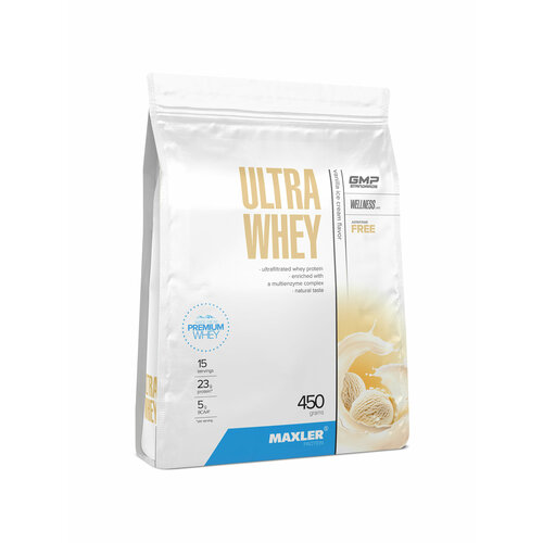Протеин Maxler Ultra Whey, 450 гр., ванильное мороженое