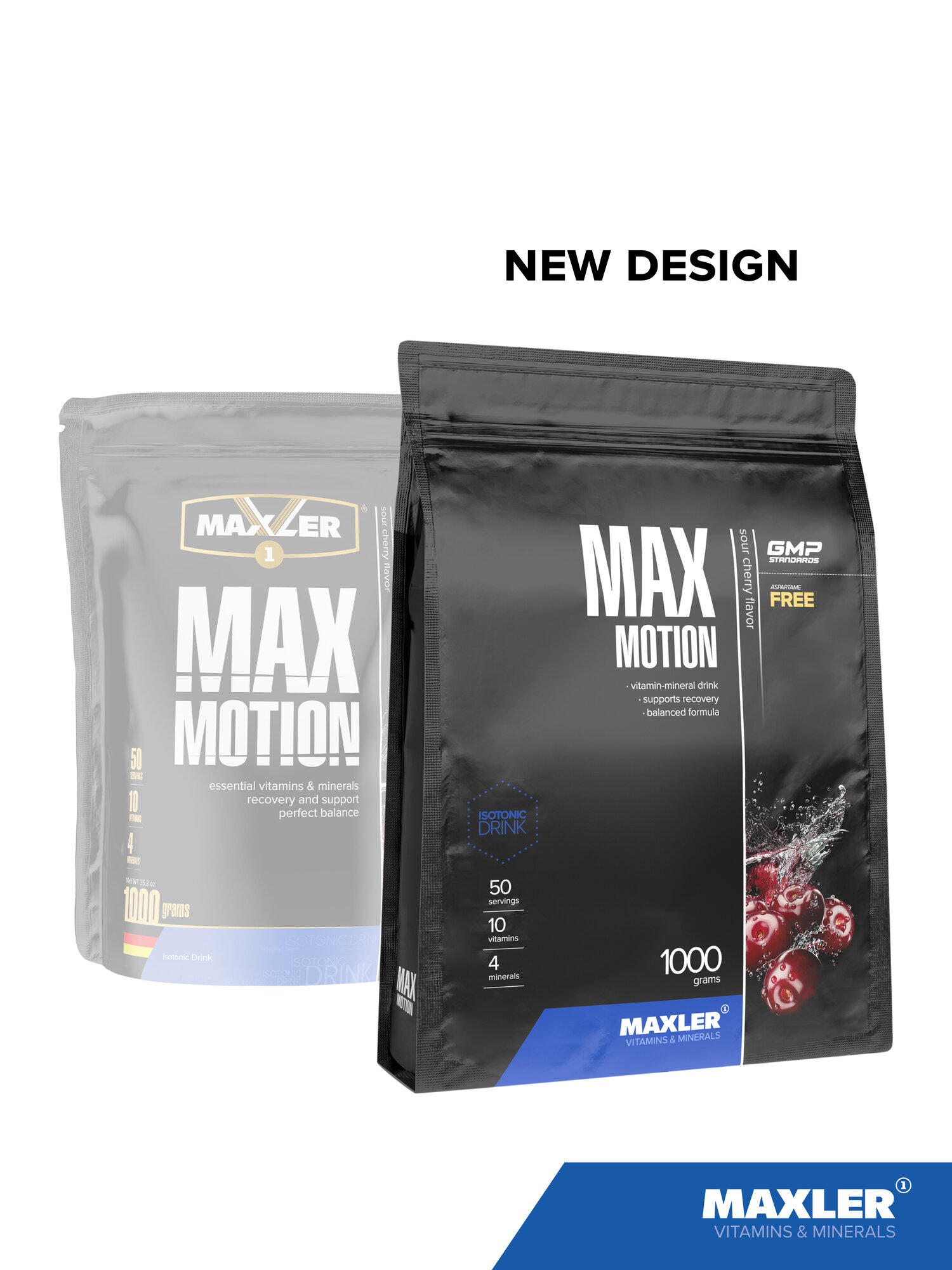 Витаминно-минеральный комплекс Maxler Max Motion, 1000 г - Вишня — фото 1
