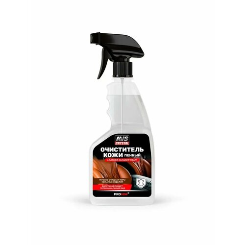 фото Очиститель кожи avs leather cleaner, пенный, триггер, защита от уф-лучей