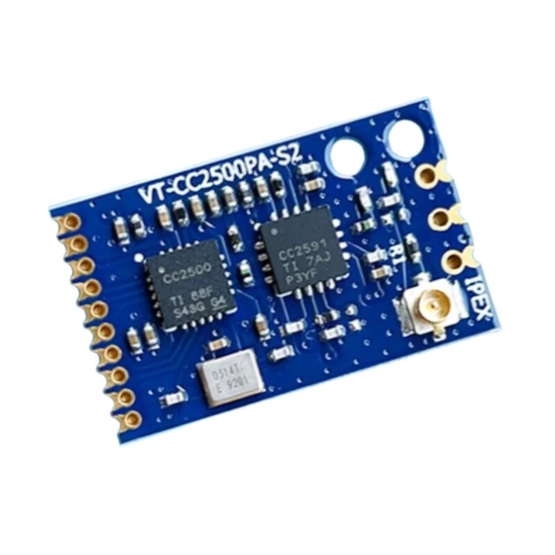 CC2500+CC2591 high-power long-distance 2.4g unmanned aerial vehicle remote control wireless transmission and reception module, Синий