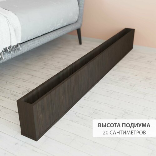 фото Перегородка реечная для зонирования комнаты. перегородка из брусков, реек. для подвесных потолков. крепление в стену и пол. высота до 270 см, ширина 140 см. цвет венге levitrus