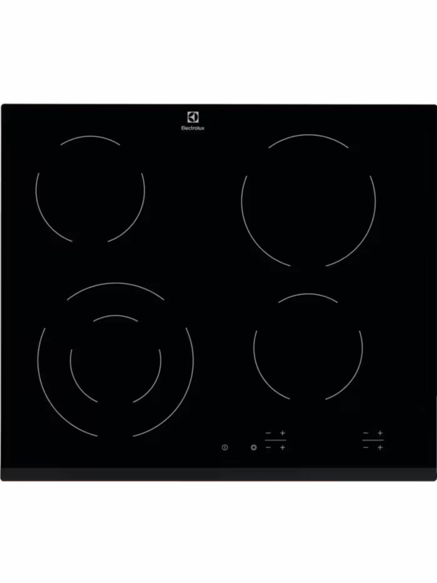 Варочная панель Electrolux EHF6241FOK, электрическая, стеклокерамика, 4 конфорки, черная