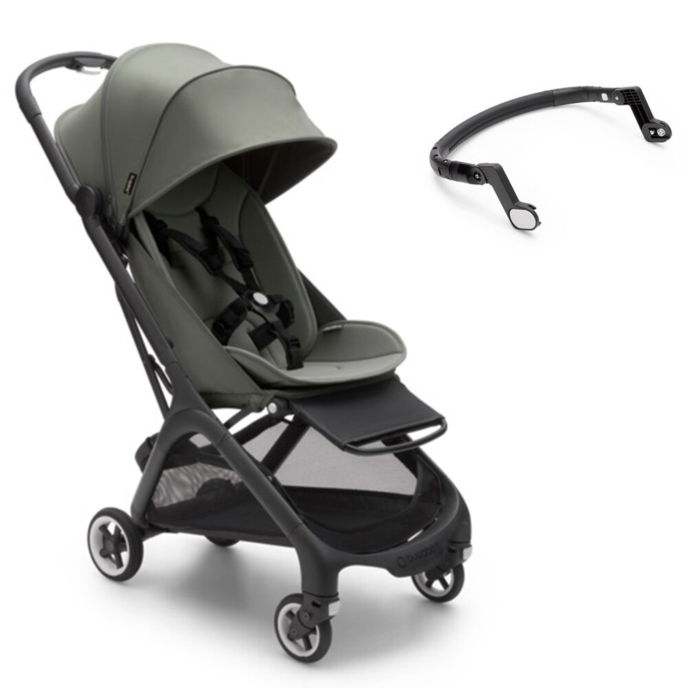 Коляска прогулочная Bugaboo Butterfly (для путешествий) Forest Green + Бампер