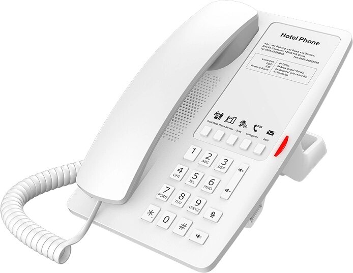 Телефон IP Fanvil H4W белый (H4W WHITE), Полифония, Спикерфон, Разъем RJ-45, Разъем USB, Wi-Fi, Поддержка протокола SIP