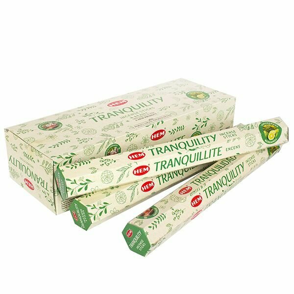 Благовония палочки HEM 6 шт 120 палочек Спокойствие Tranqulity