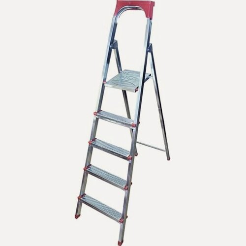 Изображение товара Стремянка Kanat Elips oцинкованная, 5 ступеней (4+1), сталь (EM-604)