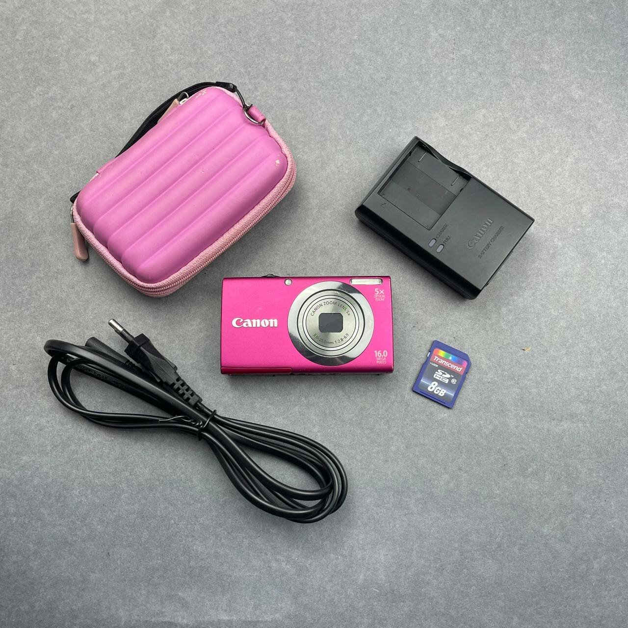 Цифровой компактный фотоаппарат Canon PowerShot A2300 16 Мп, розовый
