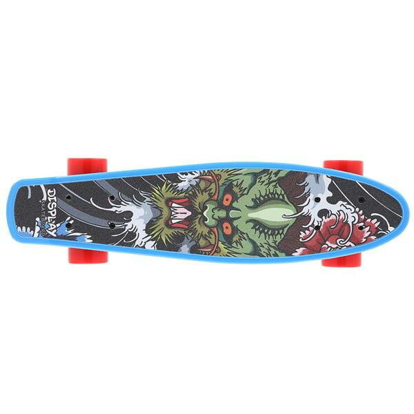Decathlon Скейтборд Pennyboard Nils Extreme Crude Dragon, детский, до 100 кг, голубой