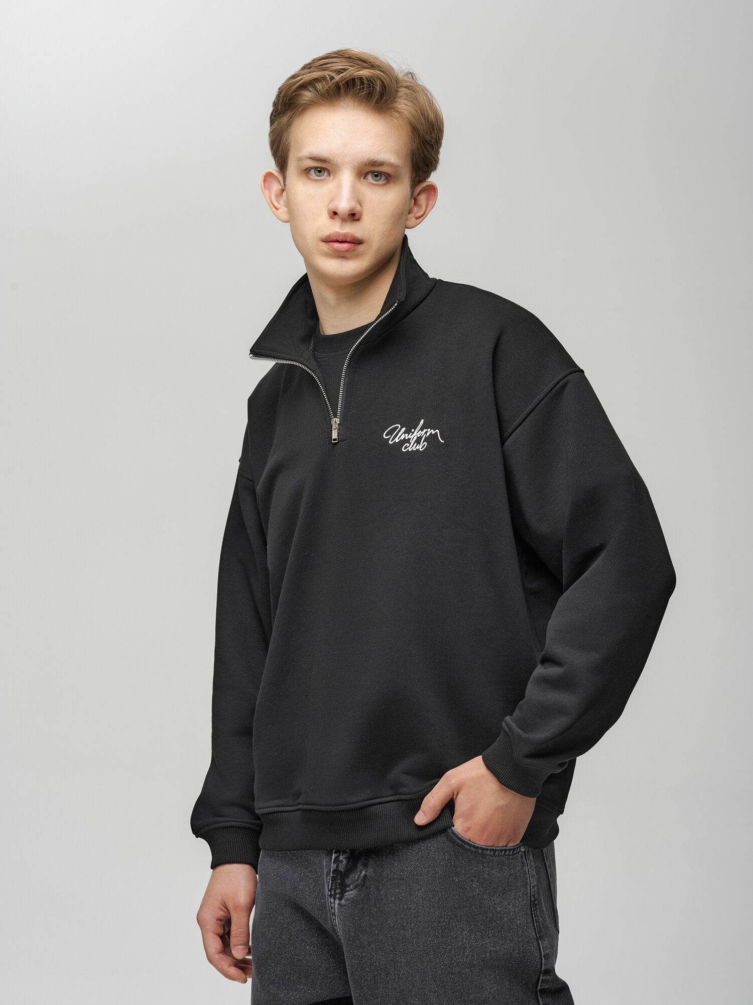 Свитшот UNIFORM, размер L, , черный