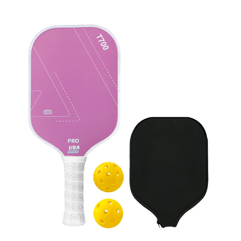 Ракетка для Pickleball T700, с рисунком, матовая, углеродное волокно, взрывоопасный зеленый
