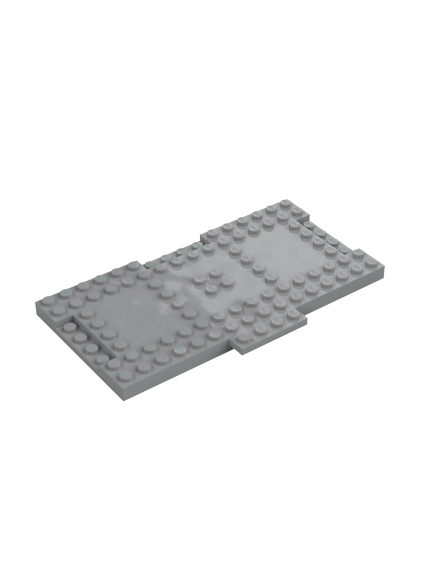 Деталь Lego Brick, Modified 8 x 16 x 2/3 with 1 x 4 Indentations and 1 x 4 Plate (18922)