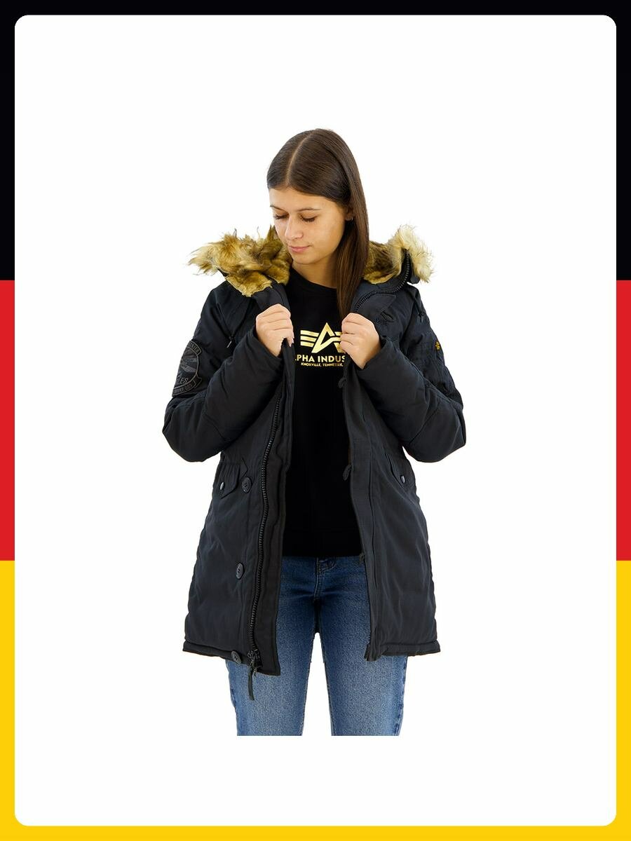 Парка ALPHA INDUSTRIES Базовая коллекция, размер _XS, черный