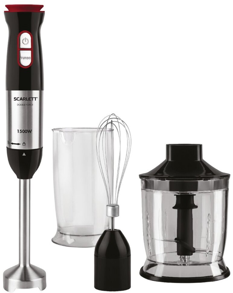 Блендер погружной Scarlett SC-HB42F44, 1500 Вт, 12 скоростей